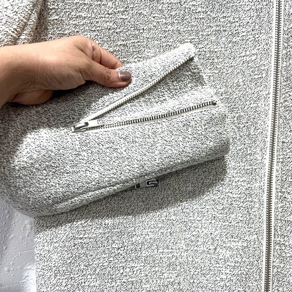 Theory Macha Textured Women's moto jacket M - Picture 9 of 12